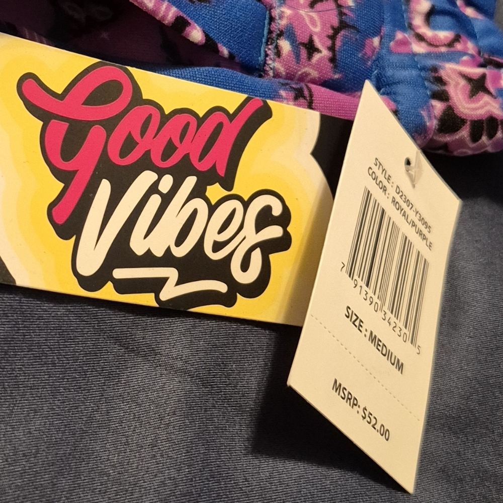 Chubbies Blue and Purple Good Vibes Shorts - Picture 4 of 5
